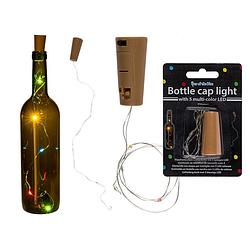 Foto van Bottle cap light met 5 multi-colour led