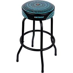 Foto van Ortega obs30-blkc 30 inch bar stool blue kaleidoscope barkruk 76 cm