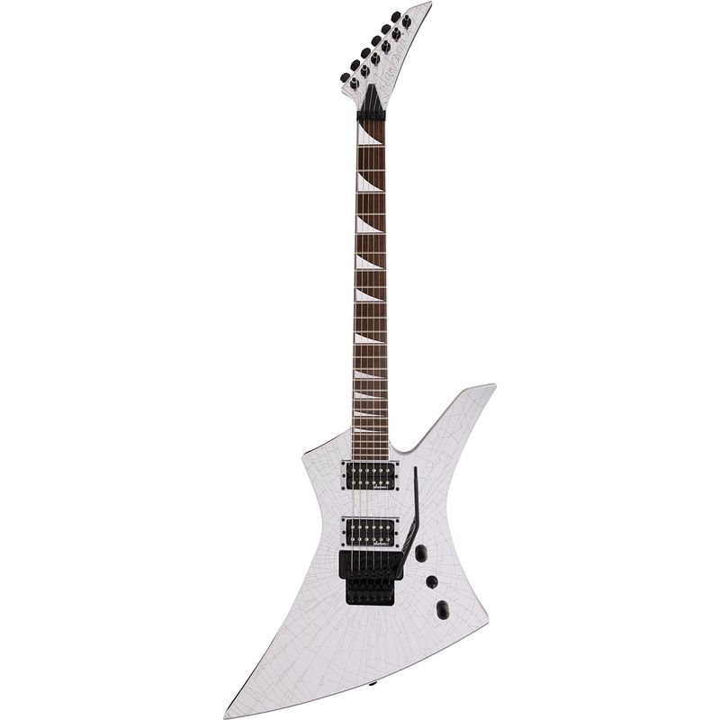 Foto van Jackson x series kelly kexs shattered mirror elektrische gitaar met floyd rose