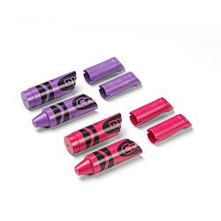 Foto van Crayola wandhaak polypropyleen paars/roze 4 stuks