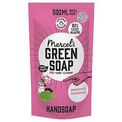 Foto van Marcels green soap handzeep patchouli & cranberry navulling