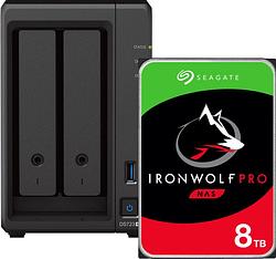Foto van Synology ds723+ + seagate ironwolf pro 8tb