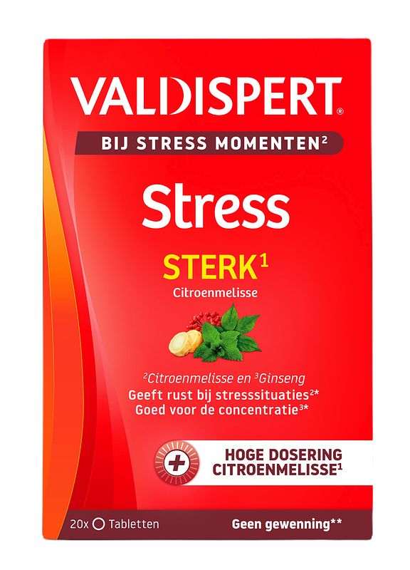 Foto van Valdispert stress moments extra sterk tabletten, 20 stuks bij jumbo