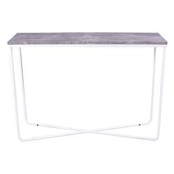 Foto van Palace sidetable 30x110 cm beton decor, wit.