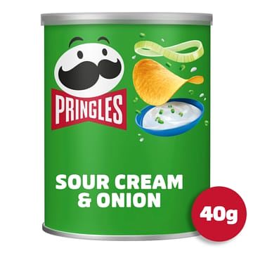 Foto van Pringles sour cream & onion chips 40g bij jumbo