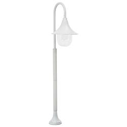 Foto van Vidaxl paalverlichting tuin e27 120 cm aluminium wit