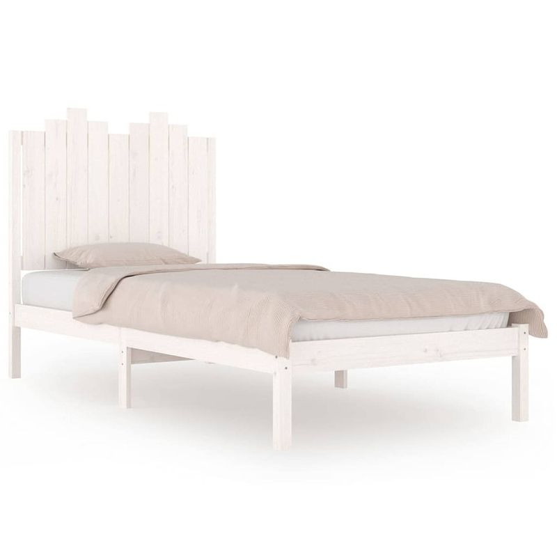 Foto van The living store houten bedframe - klassiek - bedframe - afmeting- 205.5 x 95.5 cm - ken- hoogwaardig massief