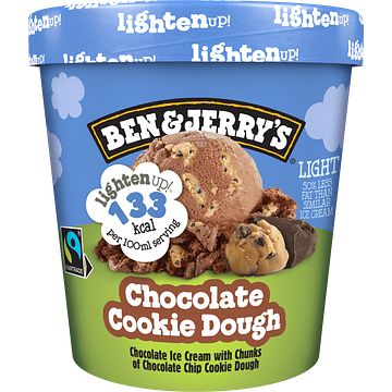 Foto van Ben & jerry'ss lighten up! ijs chocolate cookie dough 465ml bij jumbo