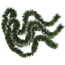 Foto van 2x stuks kerstboom folie slingers/lametta guirlandes van 180 x 7 cm in de kleur glitter groen - feestslingers