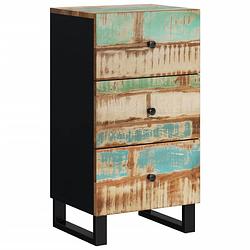 Foto van Vidaxl dressoir met 3 lades 40x33,5x75 cm massief gerecycled hout