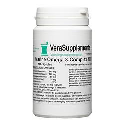 Foto van Verasupplements marine omega 3 complex 1000 mg capsules