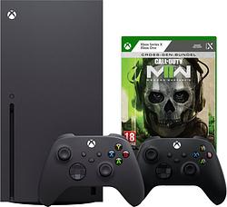 Foto van Xbox series x + call of duty modern warfare ii + tweede controller