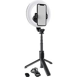 Foto van Mackie mring-6 ring light 15 cm met statief/selfie-stick