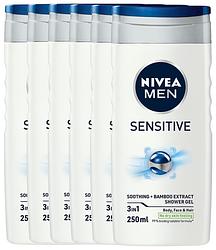 Foto van Nivea men sensitive shower gel voordeelverpakking