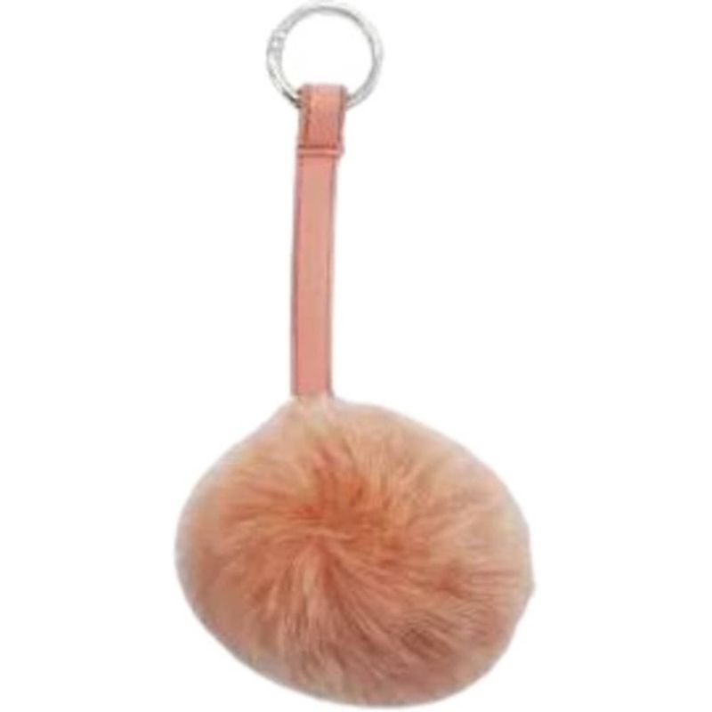 Foto van Verhaak sleutelhanger pompom nature junior 6 cm pluche roze