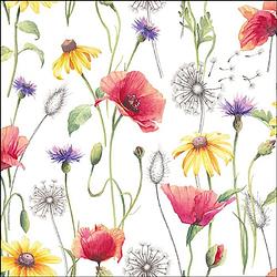 Foto van Ambiente servetten poppy meadow 25x25cm