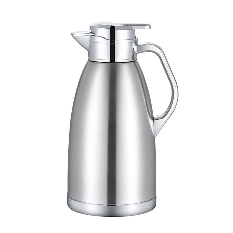 Foto van Cheffinger thermoskan 2.3 liter zilver - rvs inox - themosfles - isoleerkan