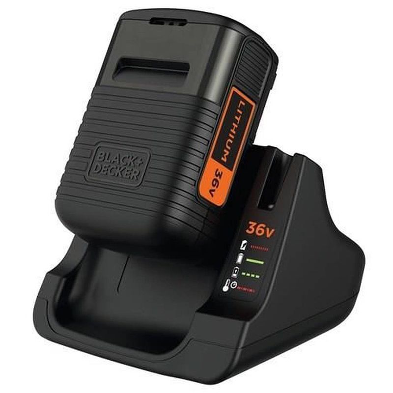 Foto van Black & decker 36v-batterijset + bdc2a36-oplader