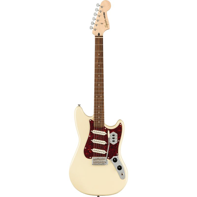 Foto van Squier paranormal cyclone pearl white il elektrische gitaar