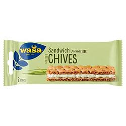 Foto van Wasa sandwich cheese & chives 3 x 37g bij jumbo