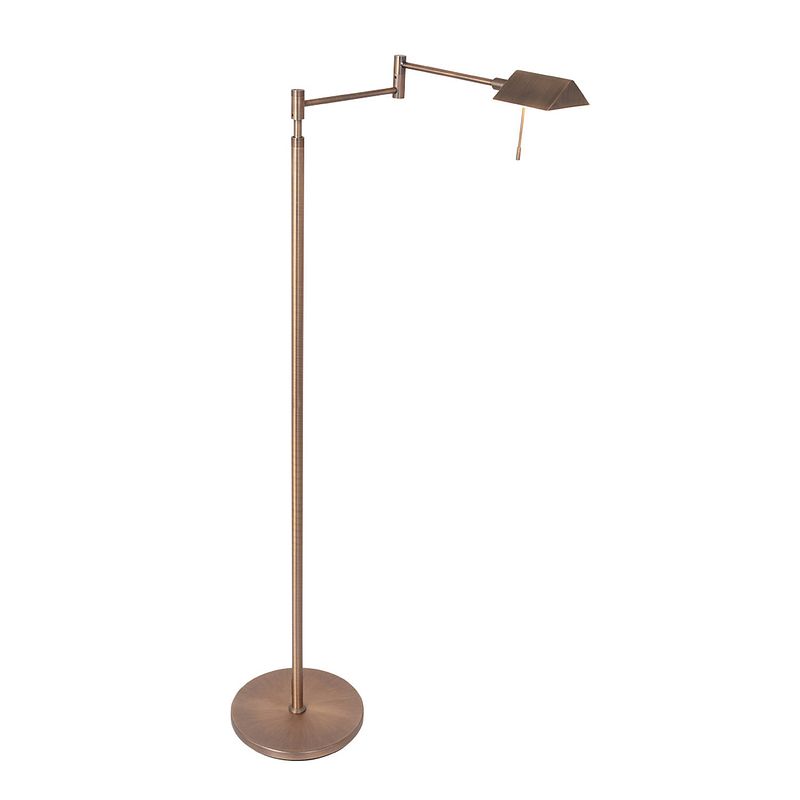 Foto van Klassieke vloerlamp - steinhauer - glas - klassiek - led - l: 60cm - voor binnen - woonkamer - eetkamer - brons
