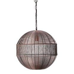 Foto van Light & living - hanglamp pilka - 35x35x38 - brons