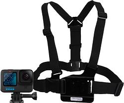Foto van Gopro hero 11 black + pro-mounts chest harness mount