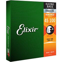 Foto van Elixir 14652 electric bass stainless steel nanoweb light 45-100