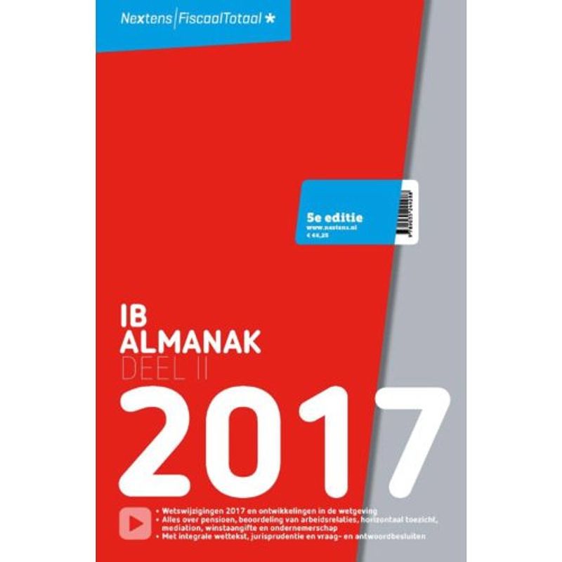 Foto van Nextens ib almanak / 2017 deel 2