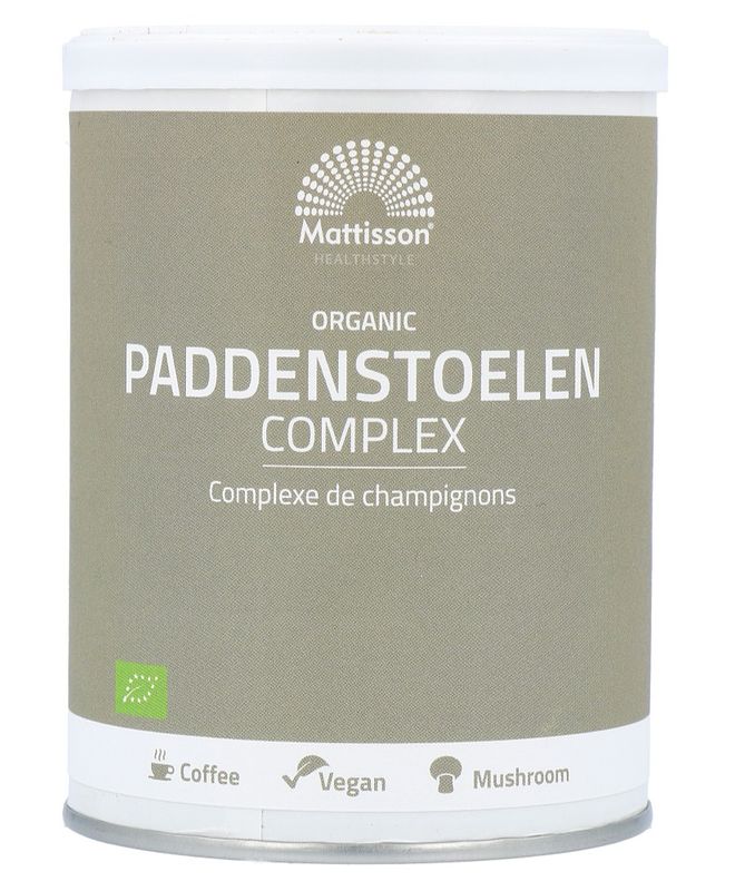 Foto van Mattisson healthstyle paddenstoelen complex poeder