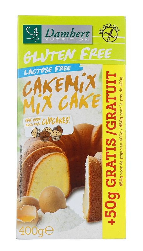 Foto van Damhert gluten free cakemix