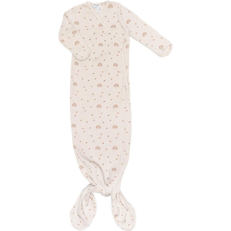 Foto van Snoozebaby pyjama milky rainbow katoen zalmroze mt 3-6 maanden