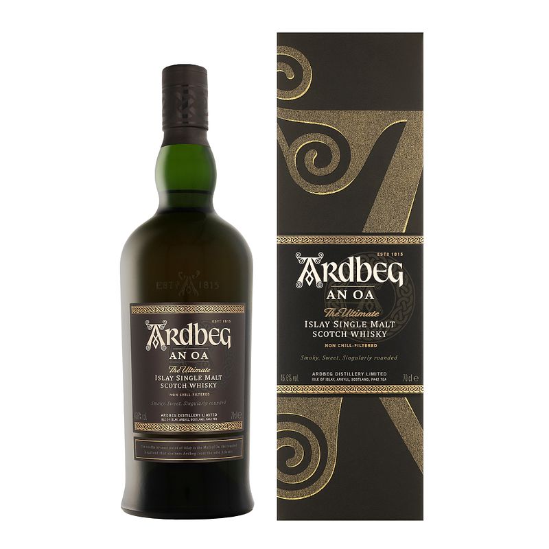 Foto van Ardbeg an oa 70cl whisky + giftbox