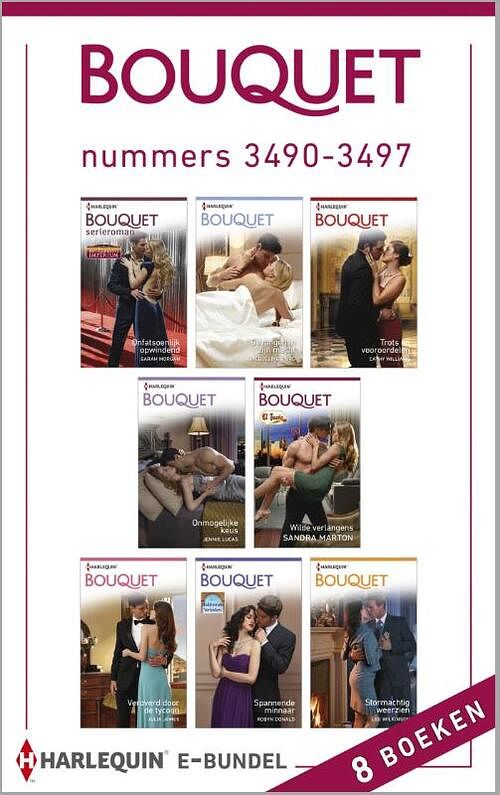 Foto van Bouquet e-bundel nummers 3490-3497 (8-in-1) - cathy williams - ebook (9789402500912)