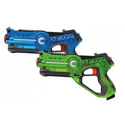 Foto van Jamara impulse laser battle set jongens 28 cm blauw/groen