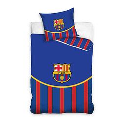 Foto van Fc barcelona dekbedovertrek 200 x 140/70 x 90 cm blauw/rood