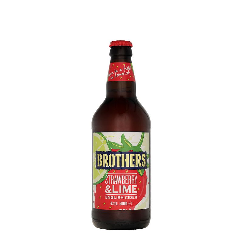 Foto van Brothers cider strawberry 50cl