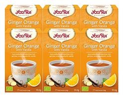 Foto van Yogi tea ginger orange with vanilla voordeelverpakking