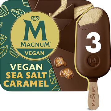 Foto van Magnum ijs vegan sea salt caramel 3 x 90ml bij jumbo