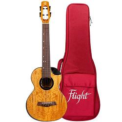 Foto van Flight royal series fireball eq-a tenor elektrisch-akoestische tenor ukelele met gigbag