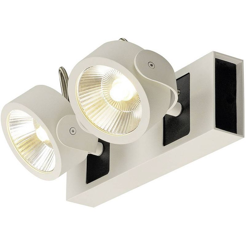 Foto van Slv 1000130 slv led-plafondlamp 31 w wijnrood, zwart