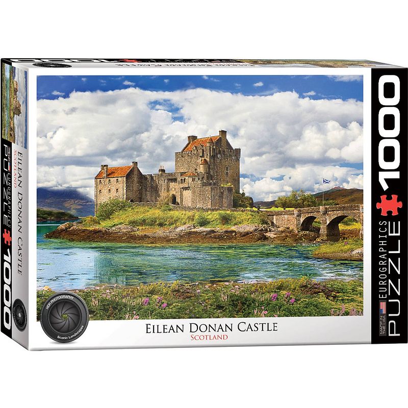 Foto van Eurographics puzzel eilean donan castle - scotland - 1000 stukjes