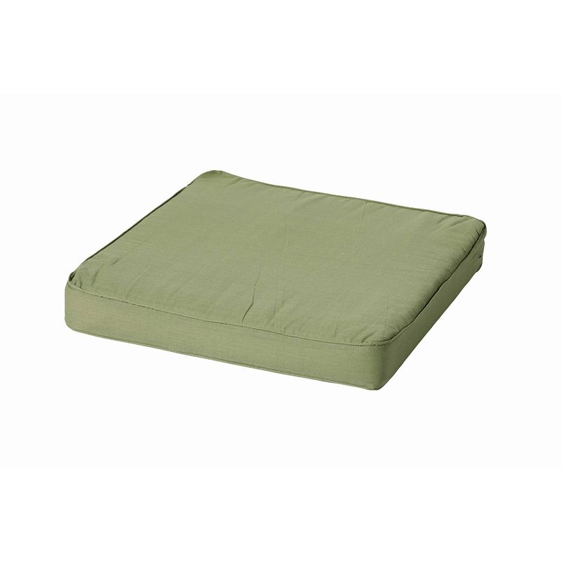 Foto van 2 stuks! kussen lounge luxe 60x60 basic green