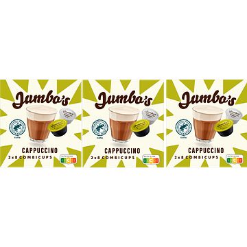 Foto van Jumbo cappuccino combicups 3 x 2 x 8 combicups