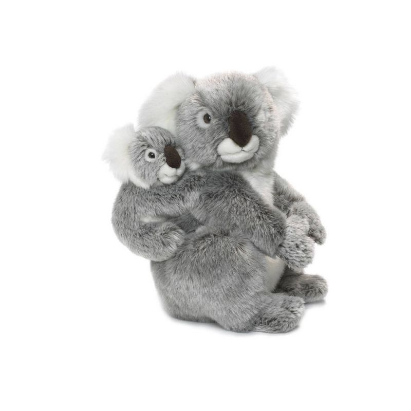 Foto van Wereld natuur fonds wnf knuffel koala moeder en kind 30 cm