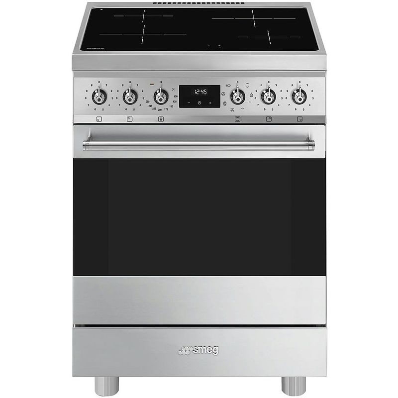 Foto van Smeg c6imxm2 inductie fornuis grijs