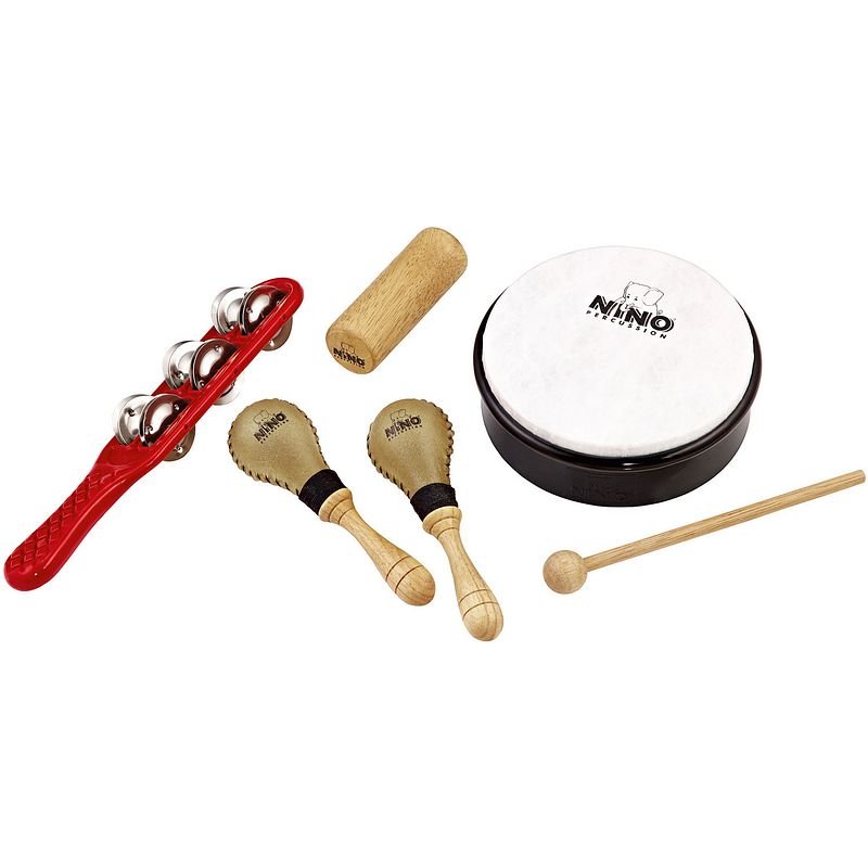 Foto van Nino percussion ninoset1 percussie assortiment zesdelig