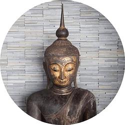 Foto van Wizard+genius thailand buddha vlies fotobehang 140x140cm rond