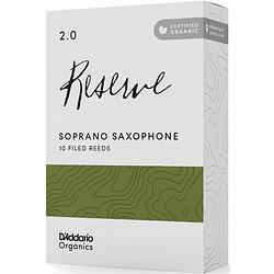 Foto van D'saddario woodwinds organic reserve soprano saxophone reeds 2.0 (10 stuks)