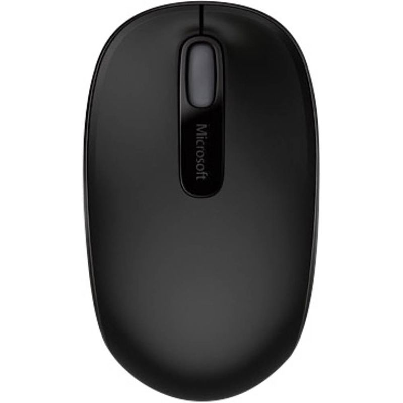 Foto van Microsoft mobile mouse 1850 draadloze muis radiografisch optisch zwart 3 toetsen 1000 dpi